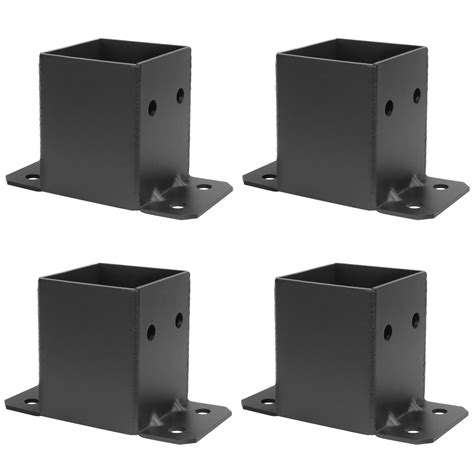 post to concrete metal bracket|4x4 to 2x6 support brackets.